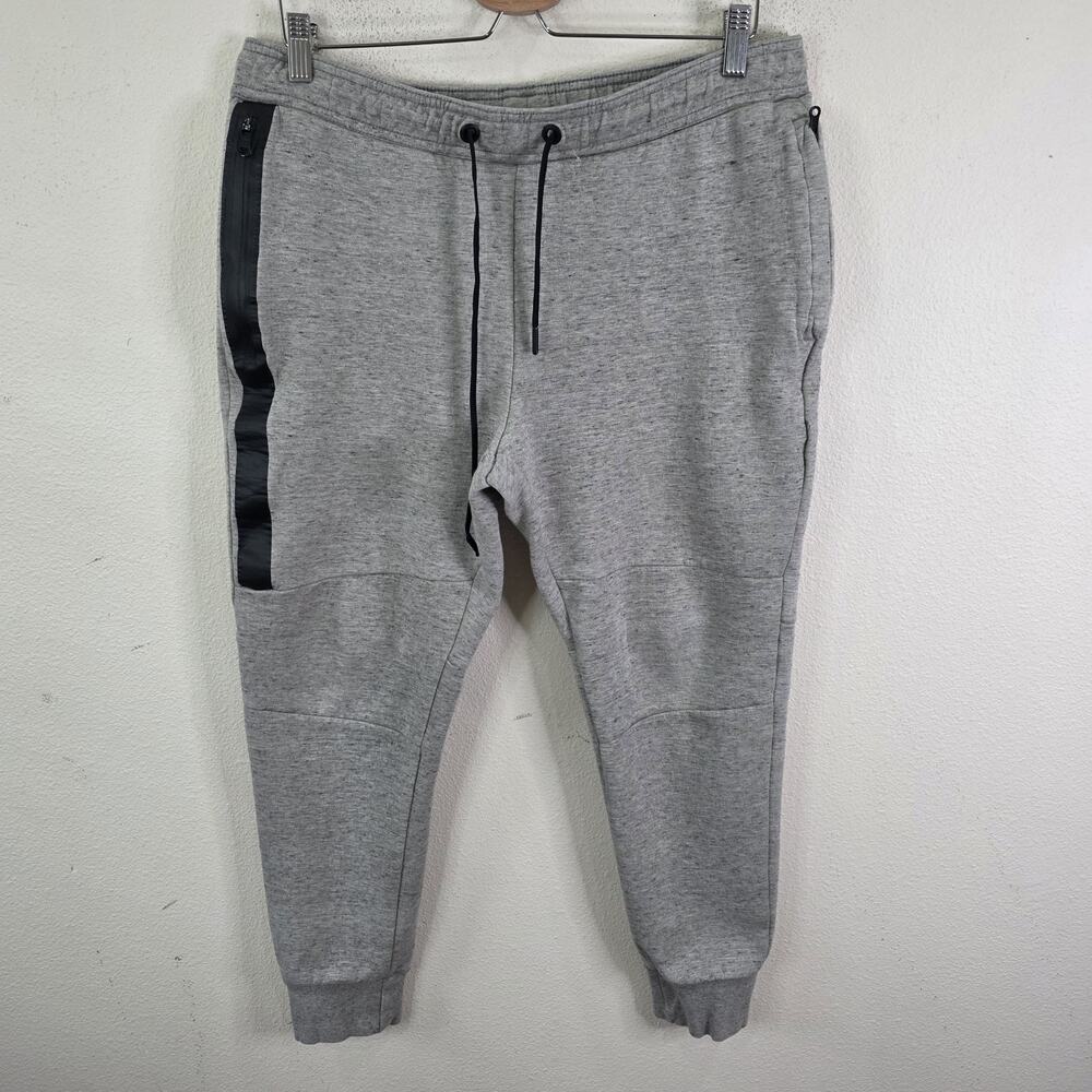 American Eagle Gray Beige Flex Waist Tapered Sweatpants Mens Size Medium